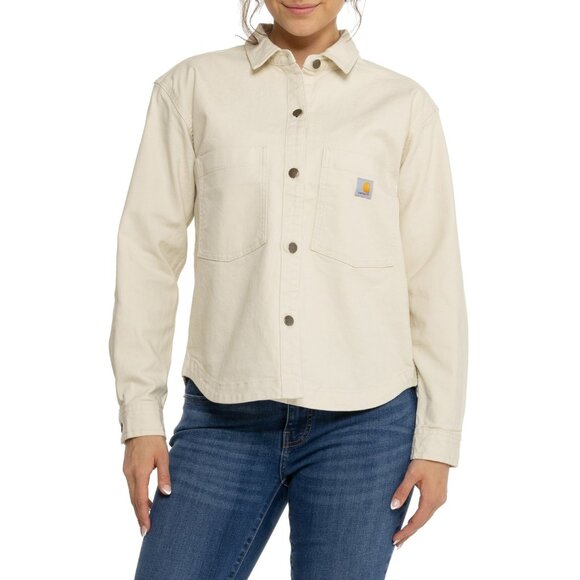 Carhartt Tops - **Carhartt 106621 Rugged Flex® Loose Fit Heavyweight Duck Shirt - Long Sleeve**
